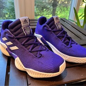 adidas pro bounce 18 low basketball shoes men size 9 purple new without tags